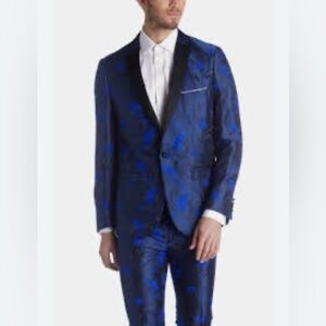 Paisley & Gray Grosvenor Peak Tuxedo Blazer Jacket Slim Electric Blue Various SZ